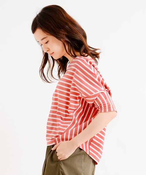 ＊＊NIMES / ニーム カットソー | 40/2 天竺ボーダー コクーン変形P/O | 詳細2