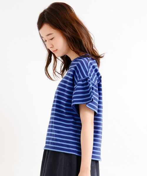 ＊＊NIMES / ニーム カットソー | 40/2 天竺ボーダー フリル袖 P/O | 詳細2