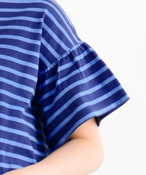 ＊＊NIMES / ニーム カットソー | 40/2 天竺ボーダー フリル袖 P/O | 詳細5