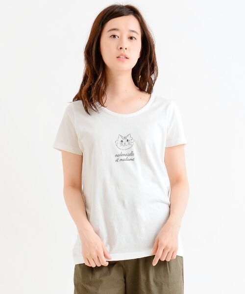 ＊＊NIMES / ニーム カットソー | 30/- コーマ天竺 ねこ T | 詳細1