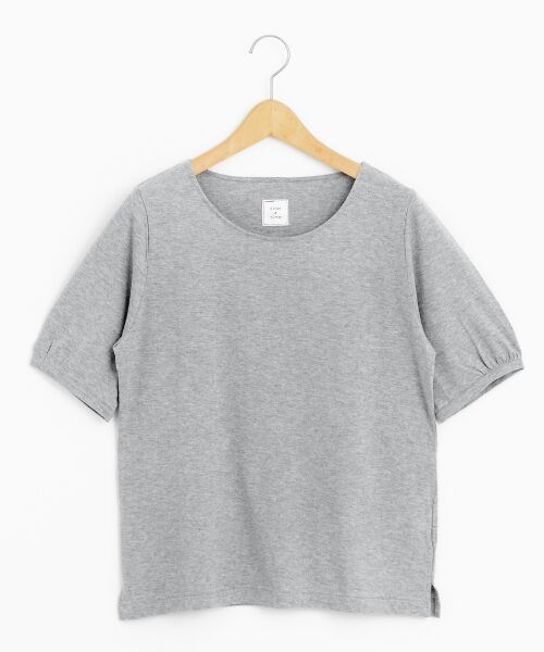 ＊＊NIMES / ニーム カットソー | 30/- 綿モダール天竺 パフスリーブT（グレー）