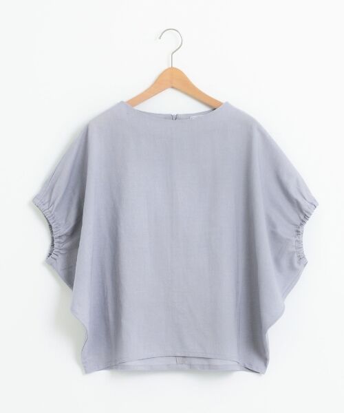 ＊＊NIMES / ニーム シャツ・ブラウス | C/麻 キャンバス ドルマン BL（グレー）
