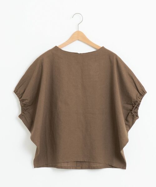 ＊＊NIMES / ニーム シャツ・ブラウス | C/麻 キャンバス ドルマン BL（ブラウン）