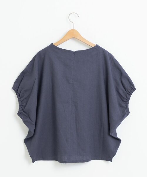 ＊＊NIMES / ニーム シャツ・ブラウス | C/麻 キャンバス ドルマン BL | 詳細1