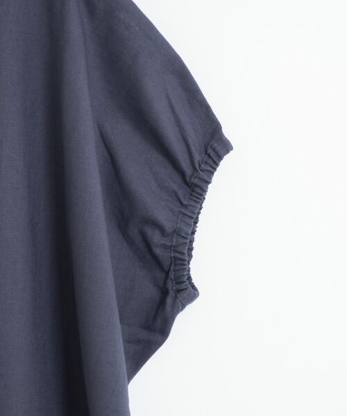 ＊＊NIMES / ニーム シャツ・ブラウス | C/麻 キャンバス ドルマン BL | 詳細3