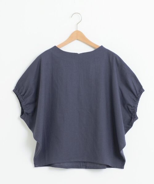 ＊＊NIMES / ニーム シャツ・ブラウス | C/麻 キャンバス ドルマン BL（ネイビー）