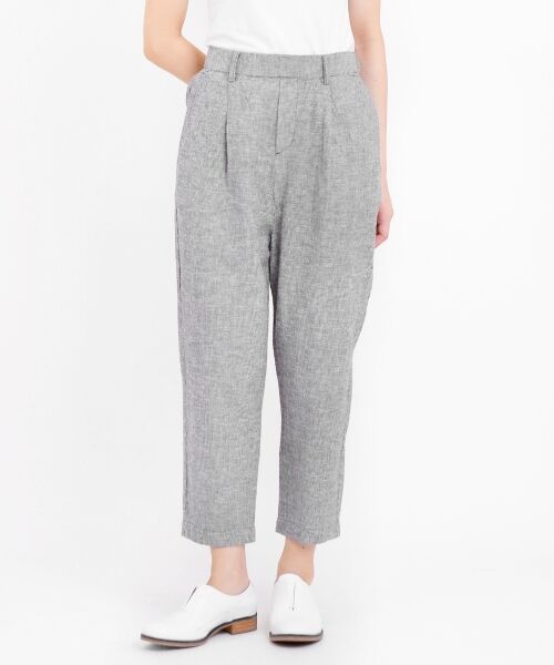 ＊＊NIMES / ニーム その他パンツ | C/L ヒッコリー et C/L デニム イージーテーパード（ブラック）