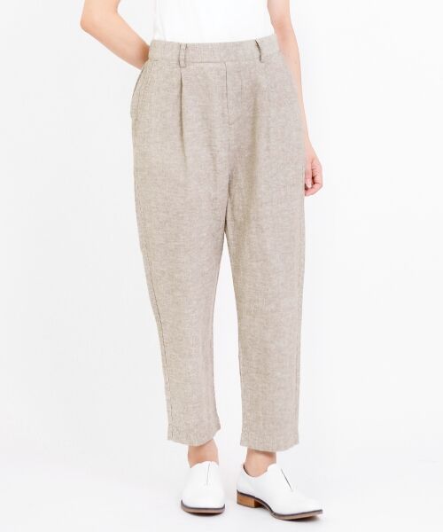 ＊＊NIMES / ニーム その他パンツ | C/L ヒッコリー et C/L デニム イージーテーパード（ブラウン）