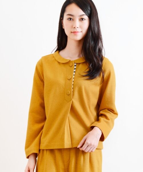 ＊＊NIMES / ニーム シャツ・ブラウス | T/Wジャージー P/O（マスタード）