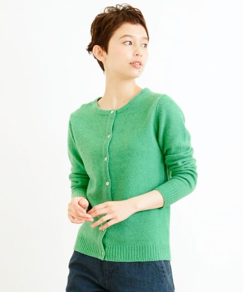 ＊＊NIMES / ニーム ニット・セーター | LAMS WOOL 定番C/D（グリーン）