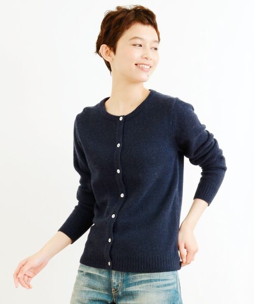 ＊＊NIMES / ニーム ニット・セーター | LAMS WOOL 定番C/D（ネイビー）