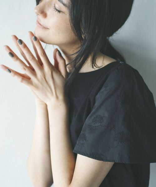 ＊＊NIMES / ニーム カットソー | 30/-天竺 kippis プルオーバー（ブラック）