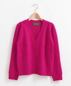 7GG 片畦 Vネックカーディガン