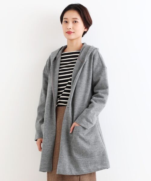 ＊＊NIMES / ニーム ニット・セーター | ウール圧縮天竺 ボリュームカーディガン | 詳細1