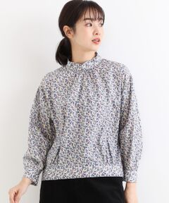 LIBERTY&無地 ブラウス(リバティ)