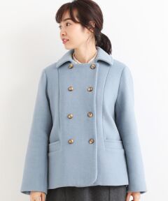 カラーメルトン ショートコート