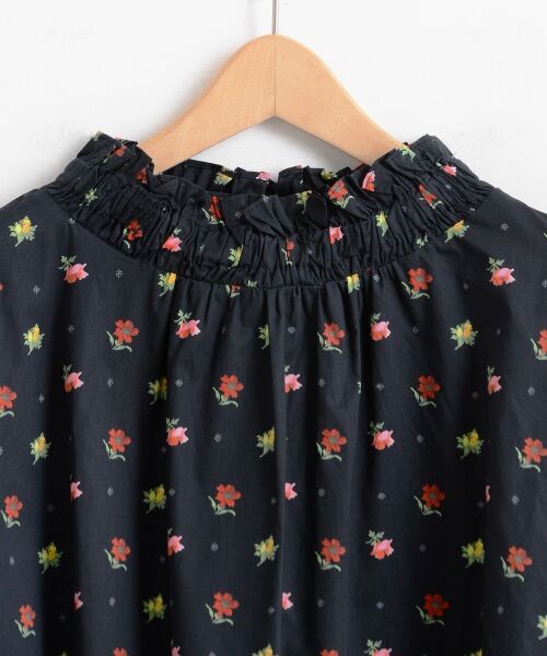 ＊＊NIMES / ニーム シャツ・ブラウス | LIBERTY＆ギンガム ギャザーネックブラウス | 詳細2