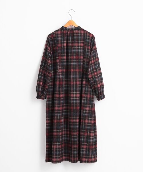 【25％OFF】 セール】 （ロング・マキシ丈 ワンピース（ck） 無地＆チェック ベース