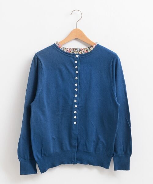 ＊＊NIMES / ニーム ニット・セーター | Italy yarn×LIBERTY 2wayカーディガン（ブルー）
