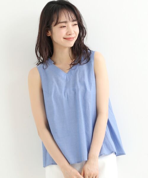 セール】 Bleu Assortノースリーブブラウス (シャツ・ブラウス
