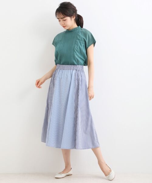 ＊＊NIMES / ニーム ミニ・ひざ丈スカート | Patterned Fabric イージーフレアースカート（st） | 詳細1