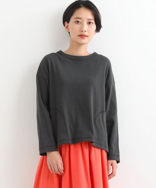 ＊＊NIMES / ニーム カットソー | ヴィンテージフライス×LIBERTY リラックスプルオーバー（チャコールグレー）