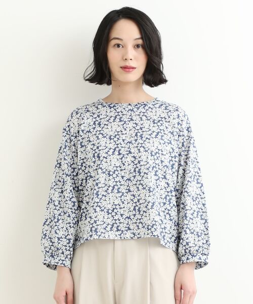 ＊＊NIMES / ニーム カットソー | コットンジャージー 袖口ギャザープルオーバー（リバテ | 詳細3