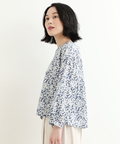 ＊＊NIMES / ニーム カットソー | コットンジャージー 袖口ギャザープルオーバー（リバテ | 詳細4