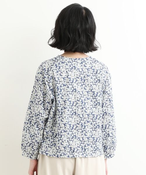 ＊＊NIMES / ニーム カットソー | コットンジャージー 袖口ギャザープルオーバー（リバテ | 詳細5