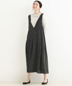 la fleurs ノースリーブVネックワンピース