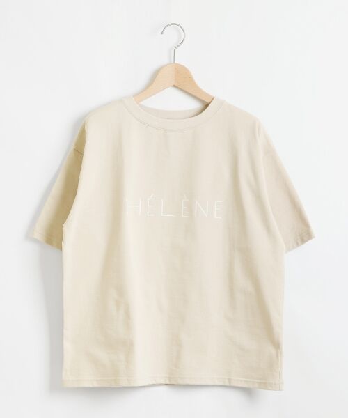 ＊＊NIMES / ニーム Tシャツ | BOOK SHELF プリントTシャツ（ベージュ）