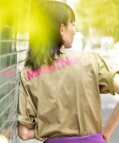 バックプリントTシャツ MARINE