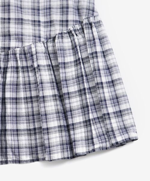 ＊＊NIMES / ニーム ロング・マキシ丈ワンピース | マドラスチェックノースリーブワンピース | 詳細6