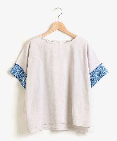 ＊＊NIMES / ニーム カットソー | コットン天竺 袖プリーツプルオーバー（リバティ） | 詳細3