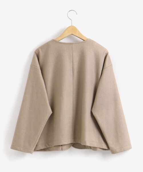 ＊＊NIMES / ニーム ノーカラージャケット | WoolBrend天竺ノーカラージャケット | 詳細6