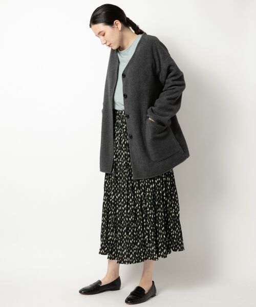 ＊＊NIMES / ニーム その他アウター | ボアライクフリースVネックミディコート | 詳細2