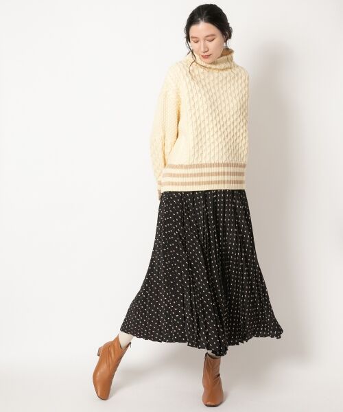 ＊＊NIMES / ニーム ロング・マキシ丈スカート | Paint Dotプリーツスカート | 詳細1