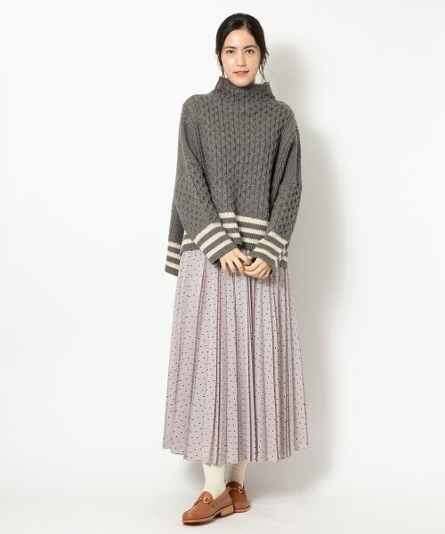 ＊＊NIMES / ニーム ロング・マキシ丈スカート | Paint Dotプリーツスカート | 詳細5