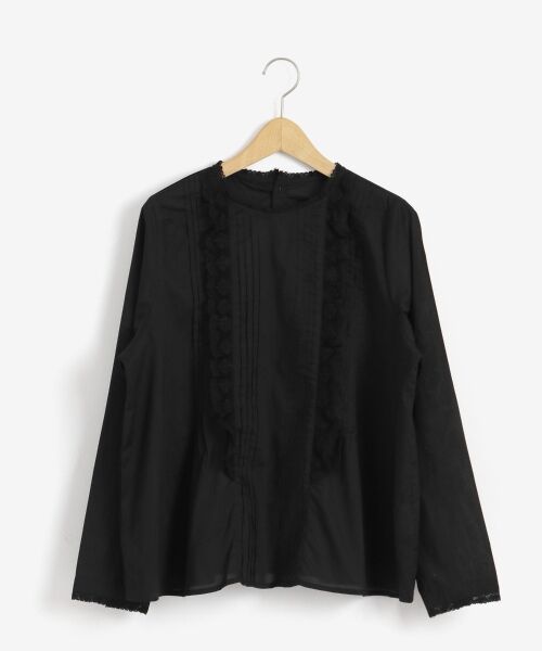 ＊＊NIMES / ニーム シャツ・ブラウス | LaPetitMaison CLUNYレースブラウス（ブラック）