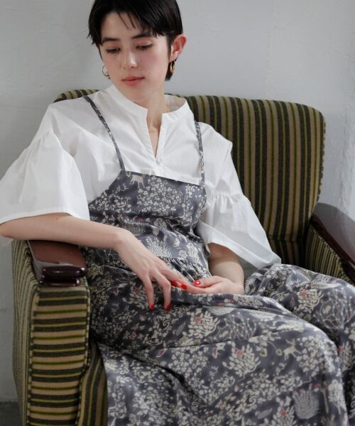 セール】 LIBERTY PRINT 4 サロペット （ミニ丈・ひざ丈