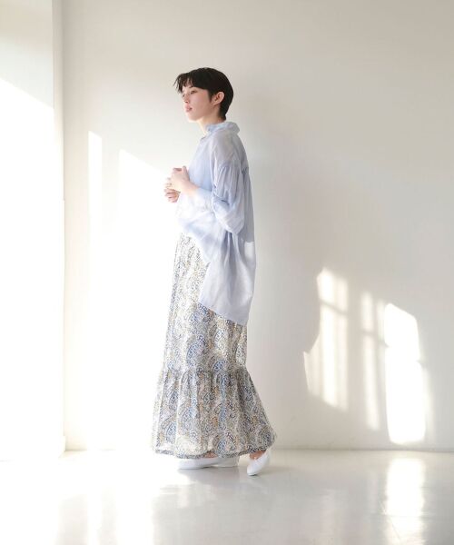 美品　ニーム　リバティ柄スカート セール】 リバティシリーズ スカート （ミニ・ひざ丈スカート