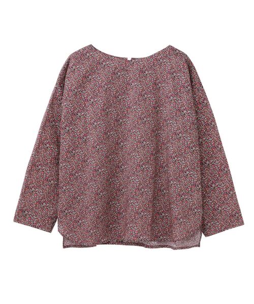 TOW:Cのリバティ柄ツーピース セール】 LIBERTY PRINT 2 ボートネックブラウス （シャツ