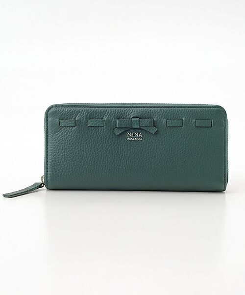 NINA NINA RICCI/ニナ・ニナ リッチ 【ヴィーナスパース】 ラウンドファスナー長財布 グリーン F NINA NINA RICCI/ニナ・ニナ リッチ 【ヴィーナスパース】 ラウンドファスナー長財布 グリーン F