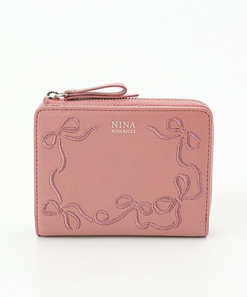 NINA NINA RICCI/ニナ・ニナ リッチ 【マリアパース】L字ファスナー折財布 ピンク F