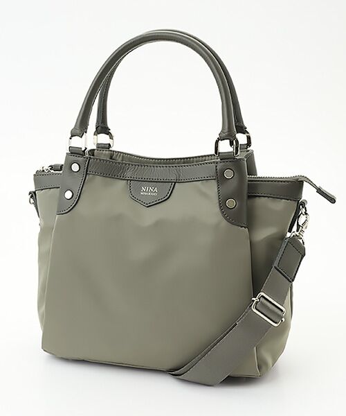 NINA NINA RICCI / ニナ・ニナ リッチ ハンドバッグ | 【ベガ】 2WAYハンドバッグ（グレー）