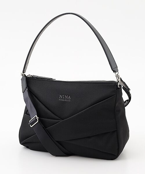 NINA NINA RICCI / ニナ・ニナ リッチ ショルダーバッグ | 【ブークレ】2WAYショルダーバッグ（ブラック）