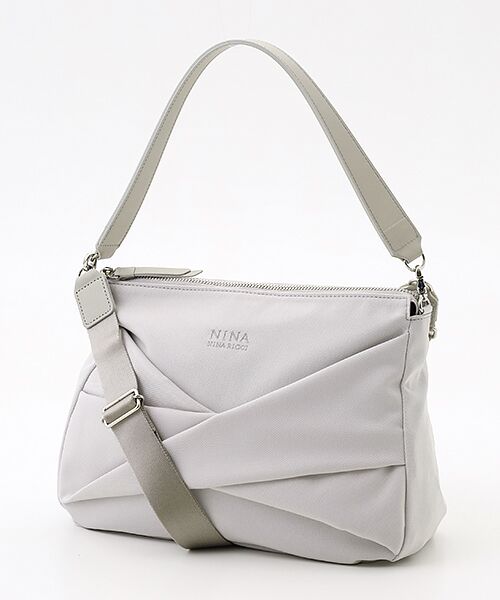 NINA NINA RICCI / ニナ・ニナ リッチ ショルダーバッグ | 【ブークレ】2WAYショルダーバッグ（ライトグレー）