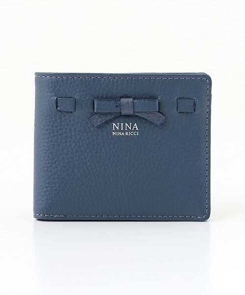 NINA NINA RICCI / ニナ・ニナ リッチ 財布・コインケース・マネークリップ | 【ヴィーナスパース】 コンパクトBOX二つ折り財布（ネイビー）