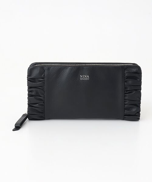 NINA NINA RICCI / ニナ・ニナ リッチ 財布・コインケース・マネークリップ | 【ヴァーグパース】ラウンドファスナー長財布（ブラック）