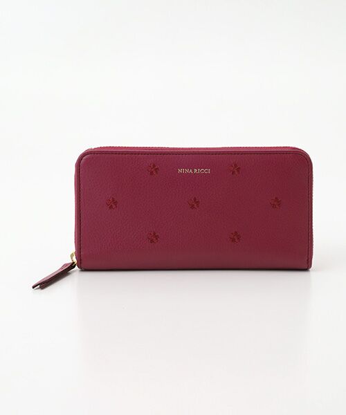 NINA RICCI / ニナ リッチ 財布・コインケース・マネークリップ | 【タマラパース】 ラウンドファスナー長財布（ボルドー）